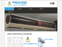 Tablet Screenshot of chennaiaircurtains.com